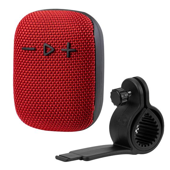 Speaker USB PARA MOTO O BICICLETA - NEGRO: ROJO, COLOR: ROJO